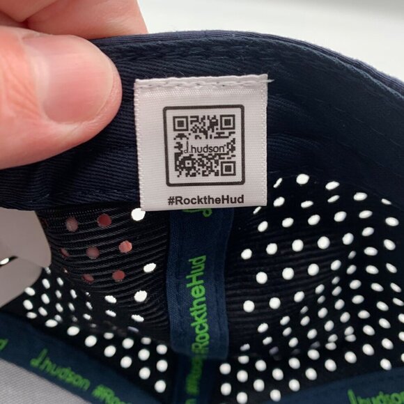 D Husdon Golfwear Mens Navy Blue Mr P Strapback Trucker Hat New - Picture 5 of 5